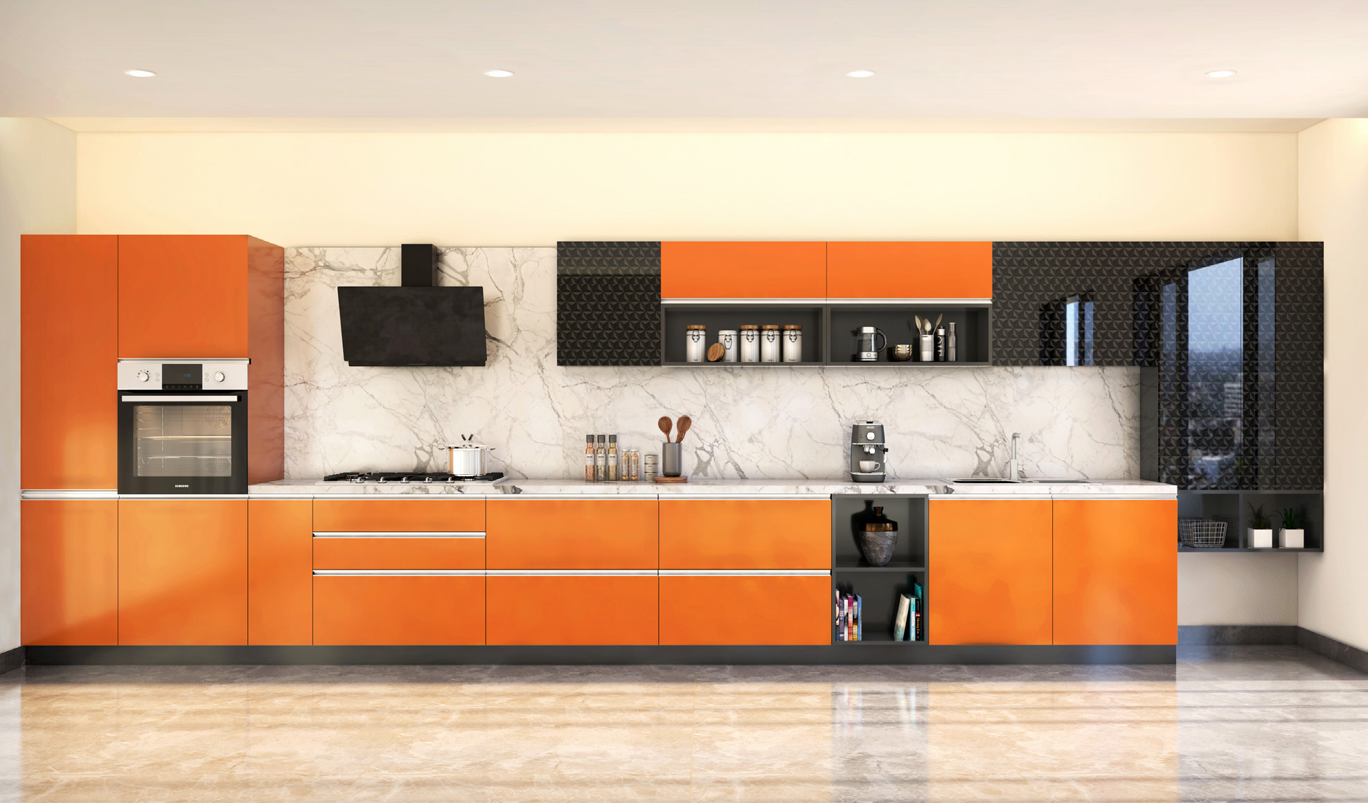 Straight Kitchen